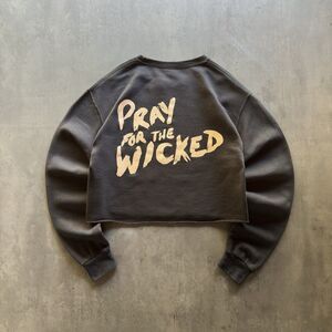 PANIC! AT THE DISCO Official 2018 Pray For The Wicked Crop Top Sweatshirt Small